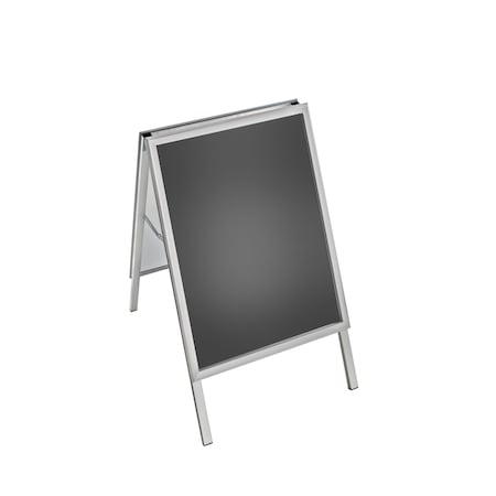 Azar Displays Small Silver Snap Open A-Frame Sign 300245